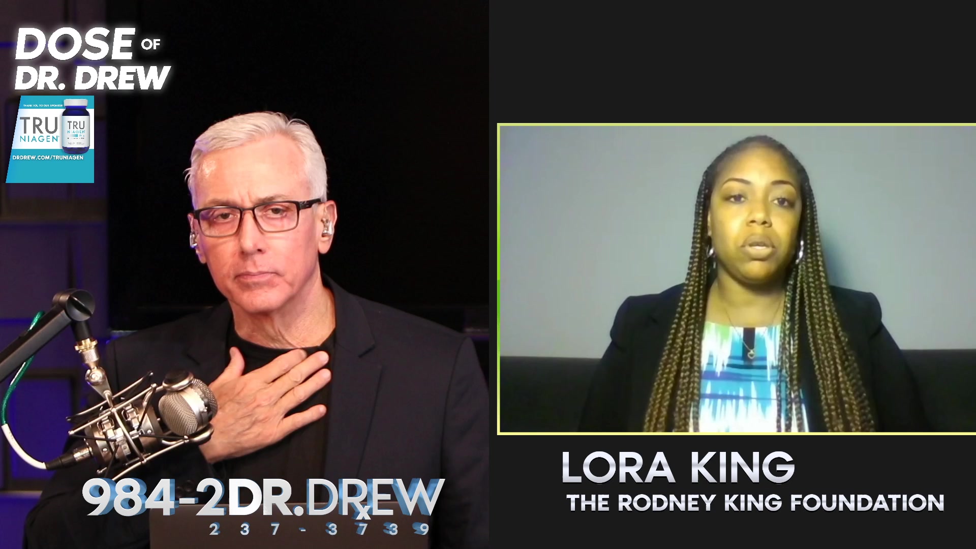 Lora King and Dr. Drew Pinsky