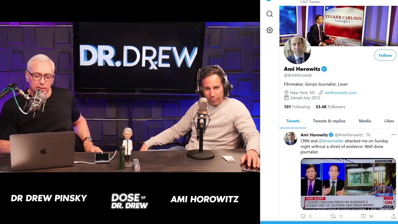 Filmaker Ami Horowitz In Studio And Joe's CV Charts On Dose Of Dr. Drew LIVE