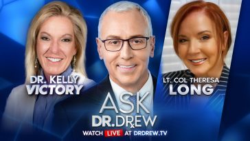 Lieutenant Colonel Theresa Long with Dr. Kelly Victory and Dr. Drew