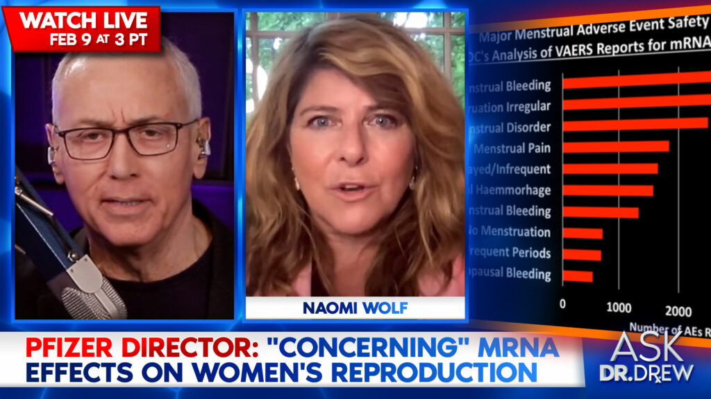 Dr. Naomi Wolf and Dr. Drew Pinsky in 2023