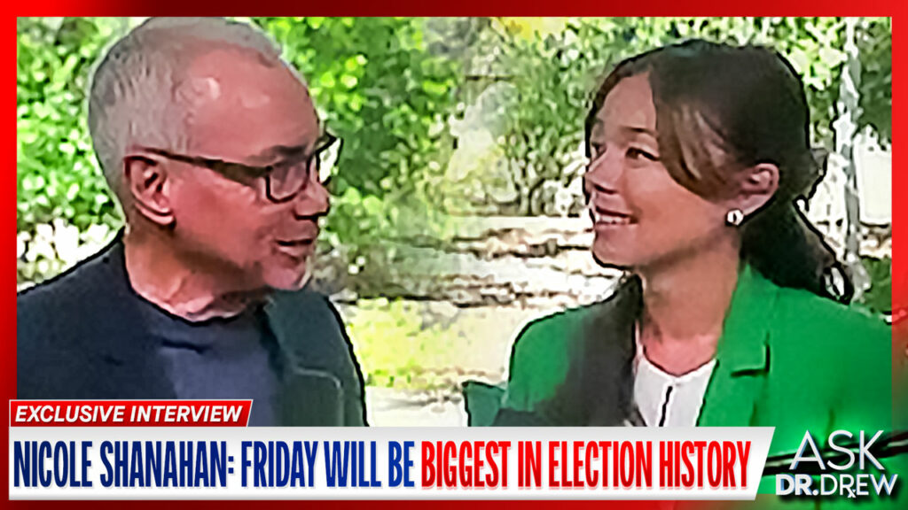 Nicole Shanahan and Dr. Drew Pinsky in August 2024