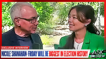 Nicole Shanahan and Dr. Drew Pinsky in August 2024